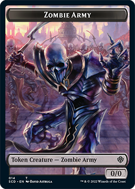 Zombie // Zombie Army Double-Sided Token [Starter Commander Decks] | Gam3 Escape