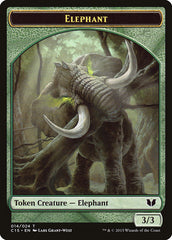 Elephant // Saproling Double-Sided Token [Commander 2015 Tokens] | Gam3 Escape