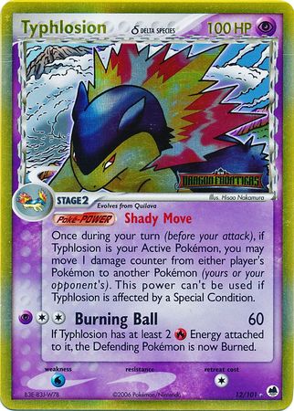 Typhlosion (12/101) (Delta Species) (Stamped) [EX: Dragon Frontiers] | Gam3 Escape