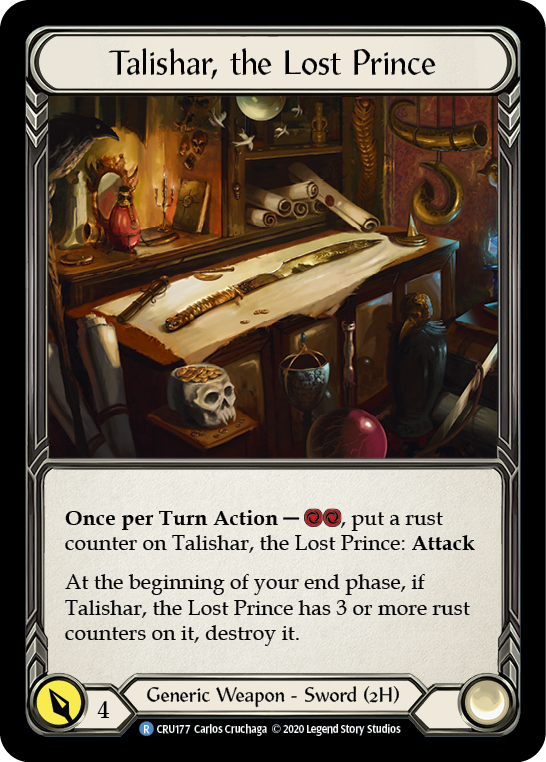 Talishar, the Lost Prince [CRU177] 1st Edition Cold Foil | Gam3 Escape