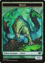 Elf Druid // Beast (020/036) Double-sided Token [Commander 2014 Tokens] | Gam3 Escape