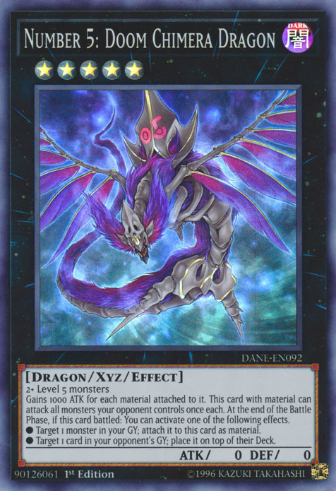 Number 5: Doom Chimera Dragon [DANE-EN092] Super Rare | Gam3 Escape