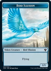 Bird Illusion // Beast (011) Double-sided Token [Commander 2020 Tokens] | Gam3 Escape