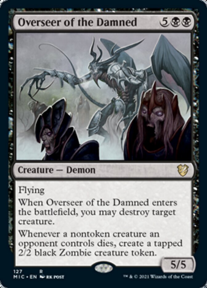 Overseer of the Damned [Innistrad: Midnight Hunt Commander] | Gam3 Escape