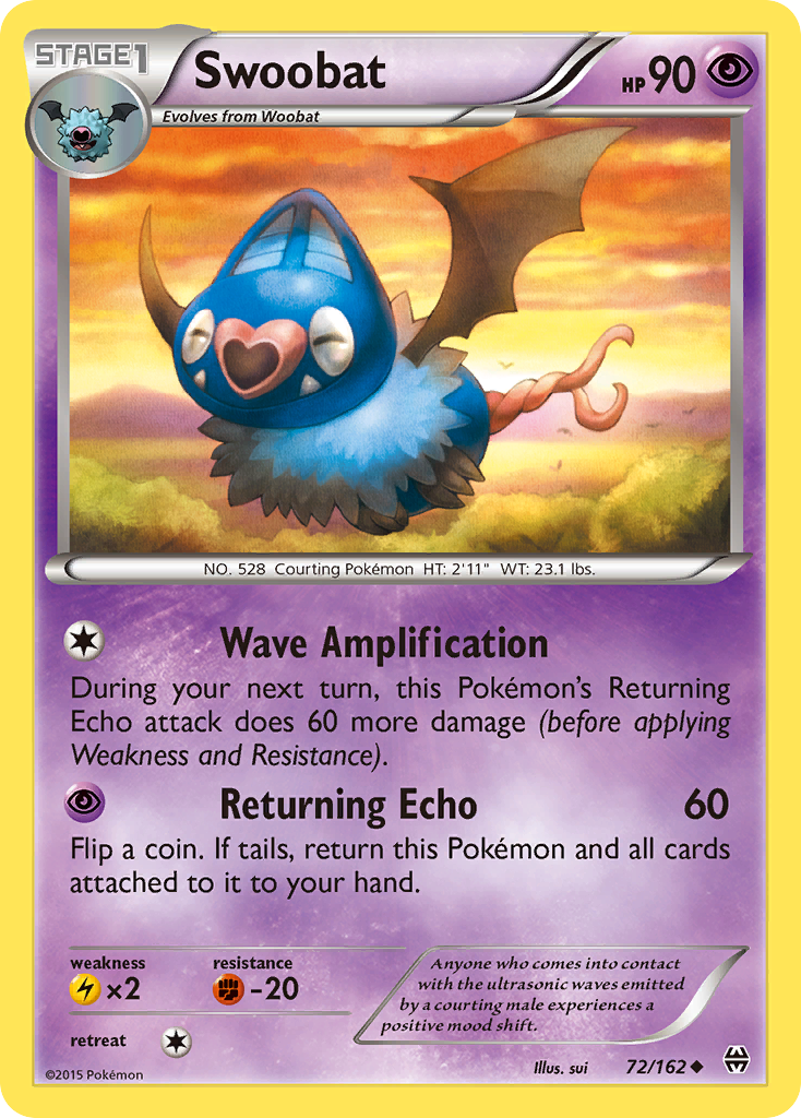 Swoobat (72/162) [XY: BREAKthrough] | Gam3 Escape