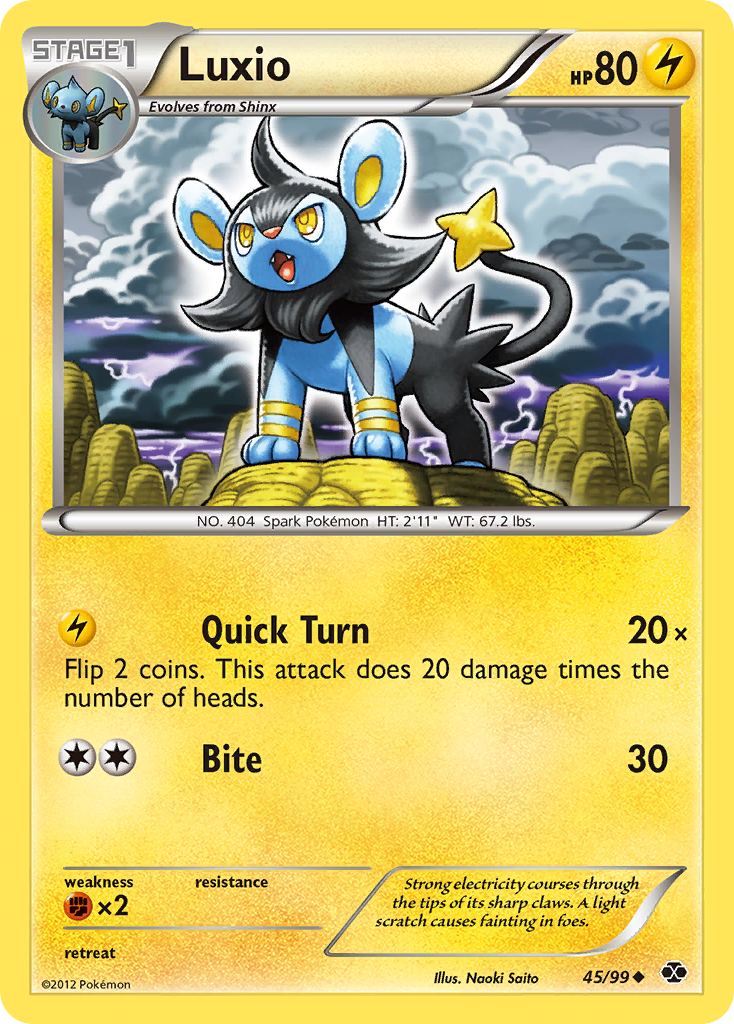 Luxio (45/99) [Black & White: Next Destinies] | Gam3 Escape