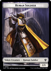 City's Blessing // Human Soldier Double-Sided Token [Murders at Karlov Manor Commander Tokens] | Gam3 Escape