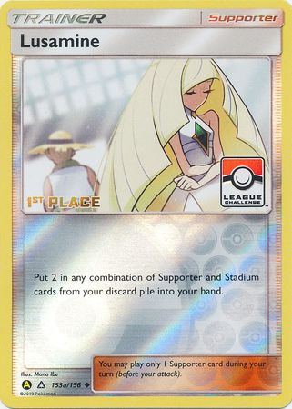 Lusamine (153a/156) (League Challenge Alt Art 1st Place) [Sun & Moon: Ultra Prism] | Gam3 Escape