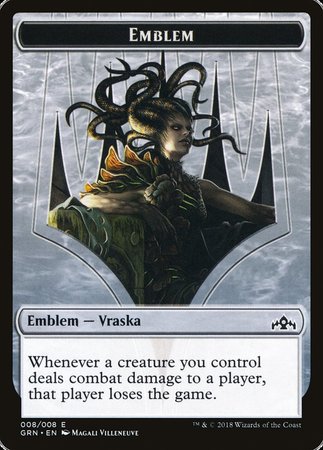 Emblem - Vraska, Golgari Queen [Guilds of Ravnica Tokens] | Gam3 Escape