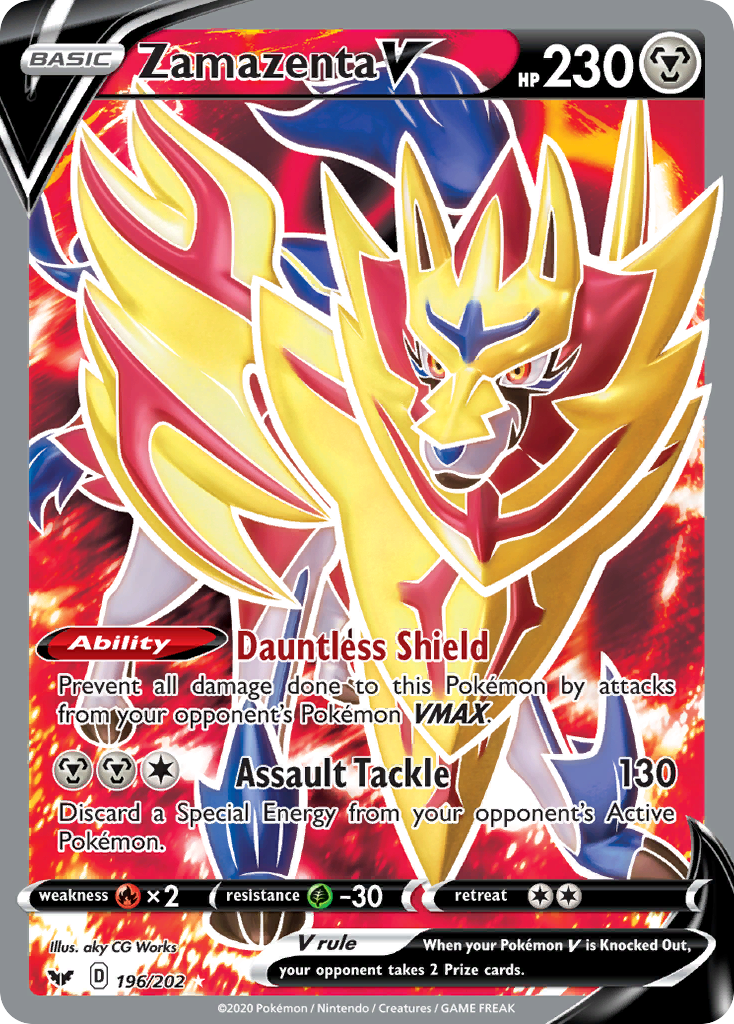 Zamazenta V (196/202) [Sword & Shield: Base Set] | Gam3 Escape