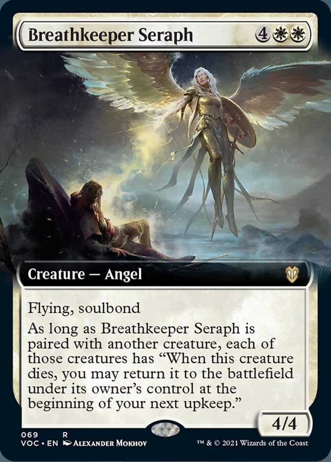 Breathkeeper Seraph (Extended) [Innistrad: Crimson Vow Commander] | Gam3 Escape