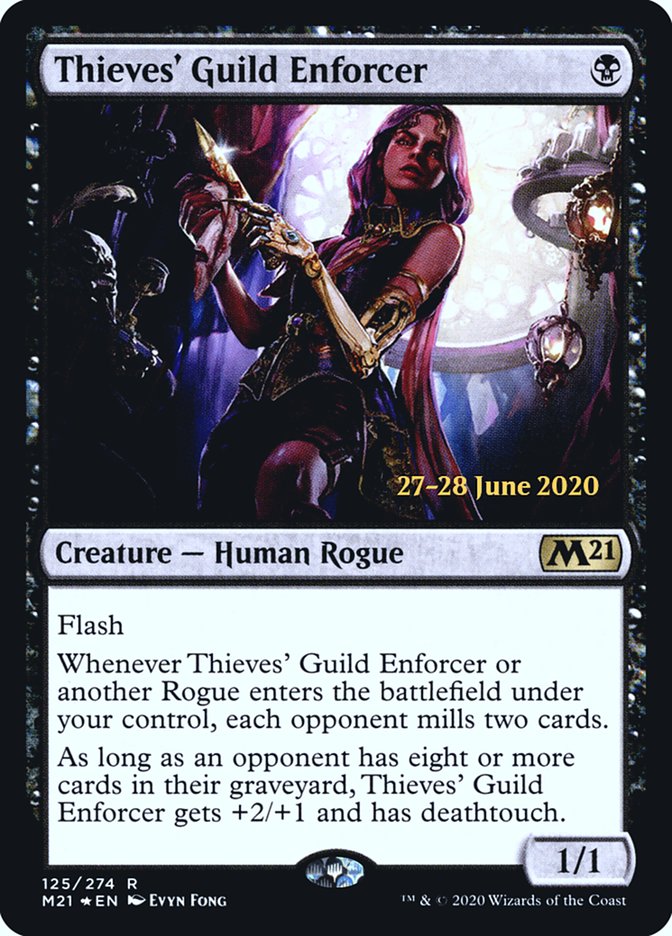 Thieves' Guild Enforcer  [Core Set 2021 Prerelease Promos] | Gam3 Escape