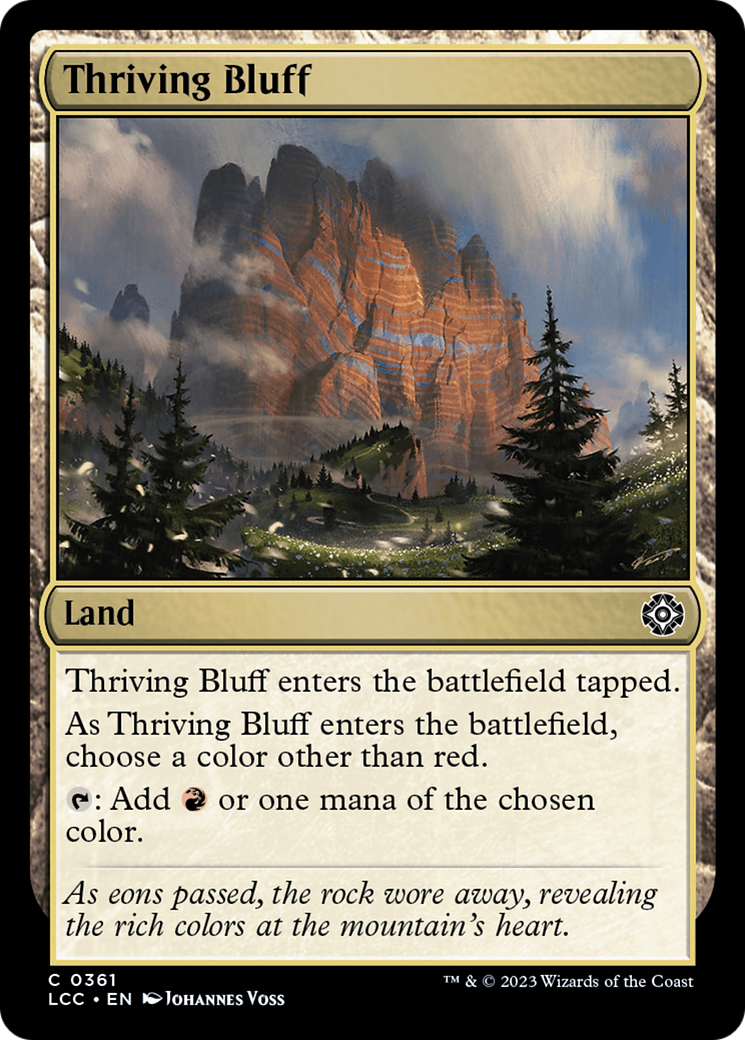 Thriving Bluff [The Lost Caverns of Ixalan Commander] | Gam3 Escape