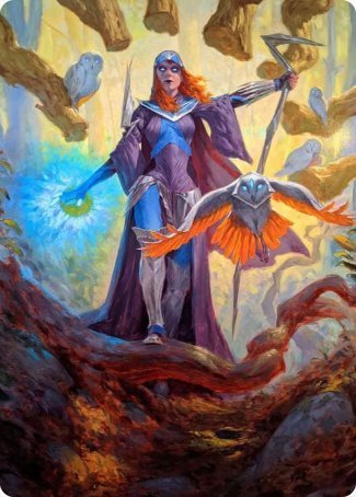 Kasmina, Enigma Sage Art Card [Strixhaven: School of Mages Art Series] | Gam3 Escape