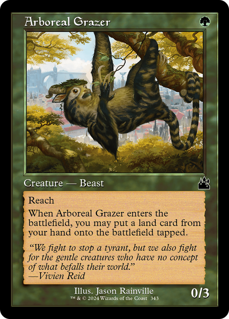 Arboreal Grazer (Retro Frame) [Ravnica Remastered] | Gam3 Escape