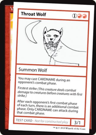 Throat Wolf (2021 Edition) [Mystery Booster Playtest Cards] | Gam3 Escape