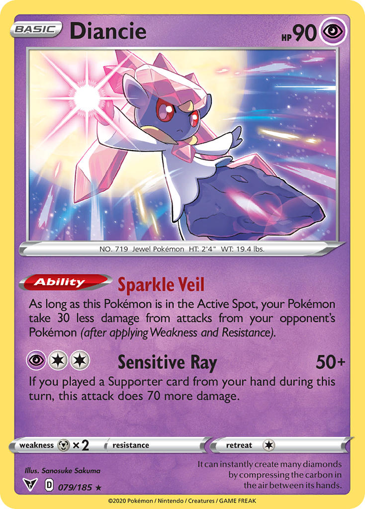 Diancie (079/185) [Sword & Shield: Vivid Voltage] | Gam3 Escape