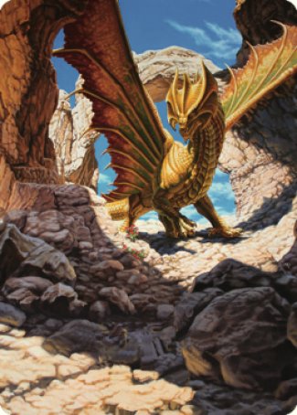 Ancient Brass Dragon Art Card (02) [Commander Legends: Battle for Baldur's Gate Art Series] | Gam3 Escape
