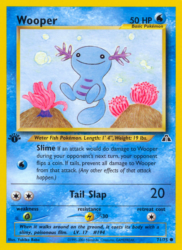 Wooper (71/75) [Neo Discovery 1st Edition] | Gam3 Escape