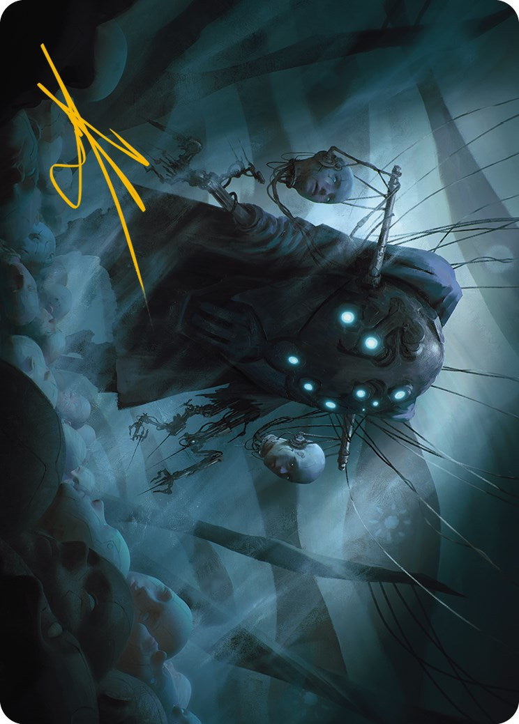 Meldweb Curator Art Card (Gold-Stamped Signature) [Phyrexia: All Will Be One Art Series] | Gam3 Escape