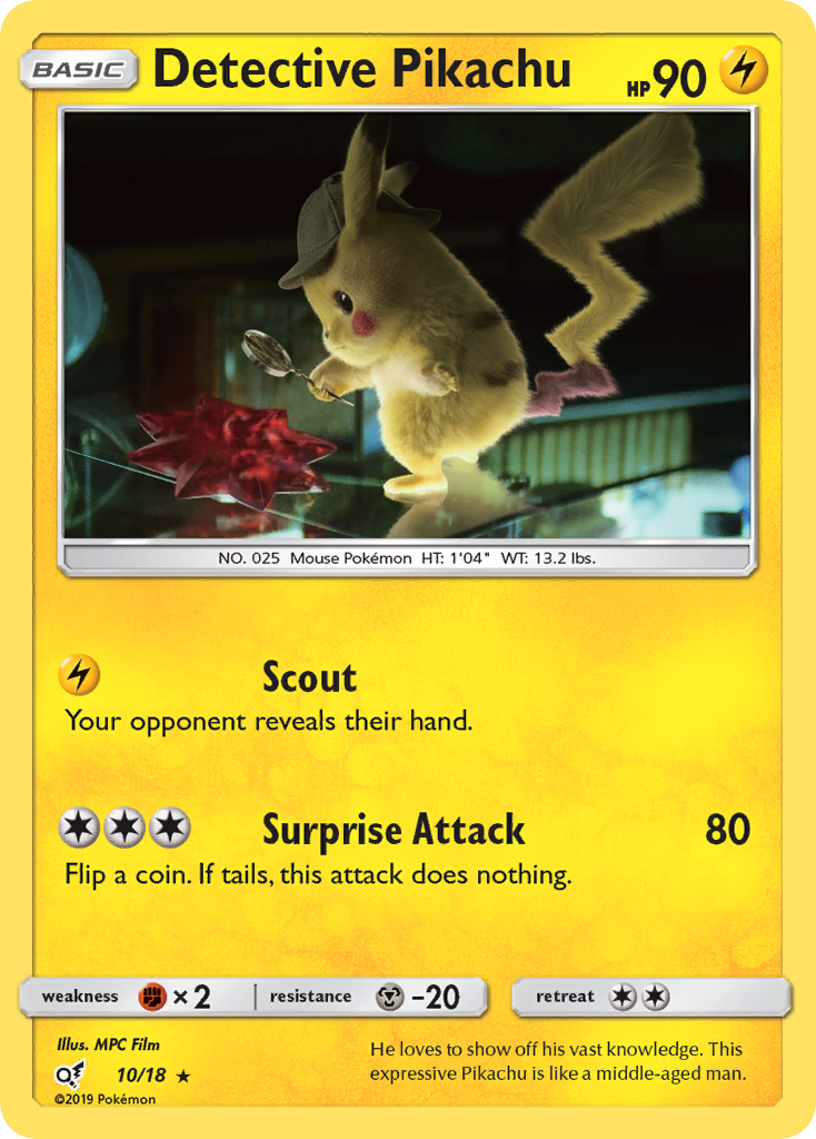 Detective Pikachu (10/18) [Sun & Moon: Detective Pikachu] | Gam3 Escape