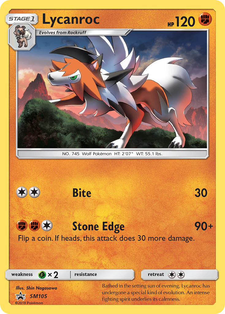 Lycanroc (SM105) [Sun & Moon: Black Star Promos] | Gam3 Escape