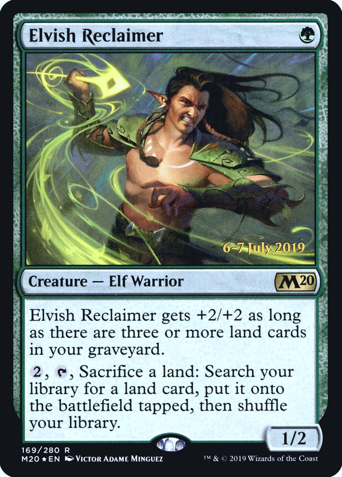 Elvish Reclaimer  [Core Set 2020 Prerelease Promos] | Gam3 Escape