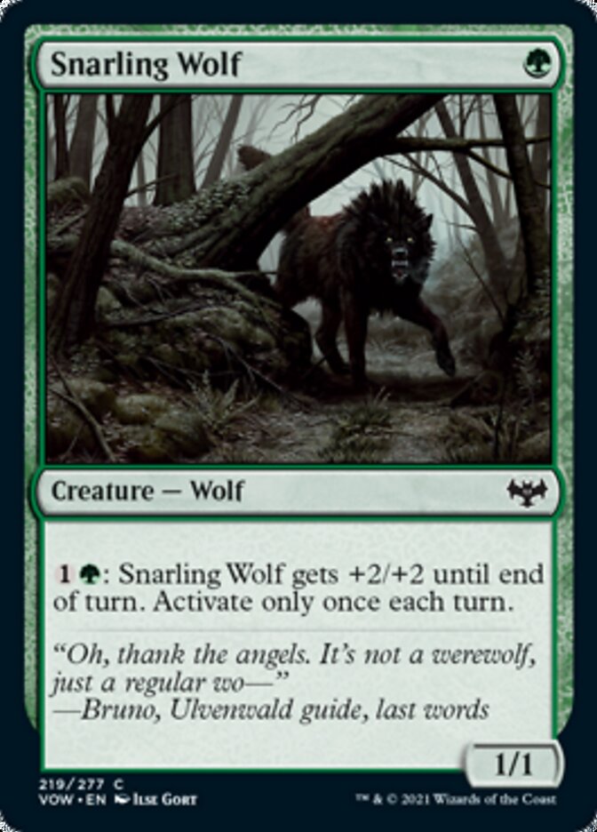 Snarling Wolf [Innistrad: Crimson Vow] | Gam3 Escape