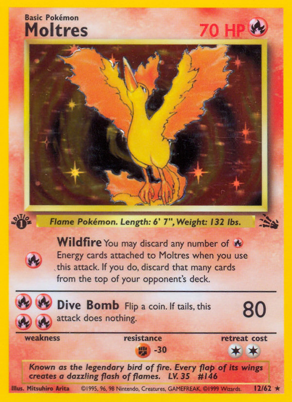 Moltres (12/62) [Fossil 1st Edition] | Gam3 Escape