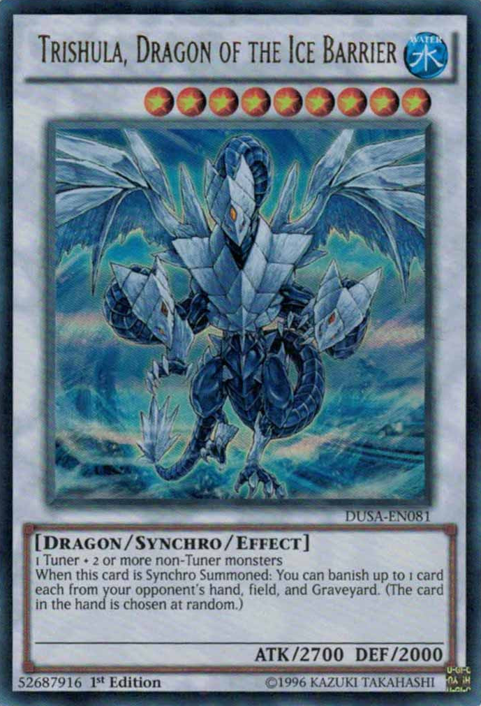 Trishula, Dragon of the Ice Barrier [DUSA-EN081] Ultra Rare | Gam3 Escape