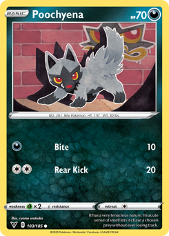 Poochyena (103/185) [Sword & Shield: Vivid Voltage] | Gam3 Escape
