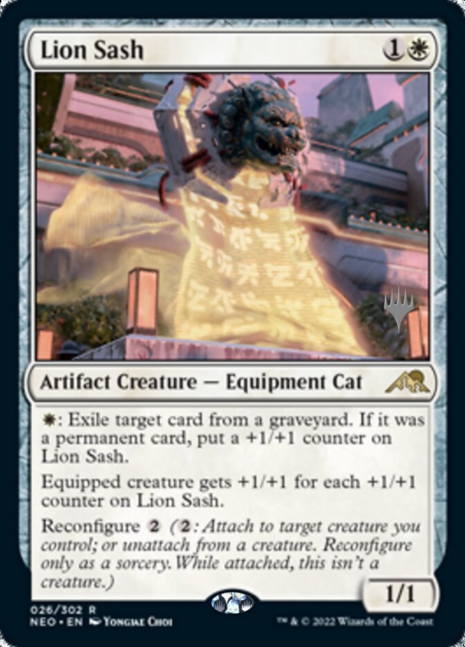 Lion Sash (Promo Pack) [Kamigawa: Neon Dynasty Promos] | Gam3 Escape