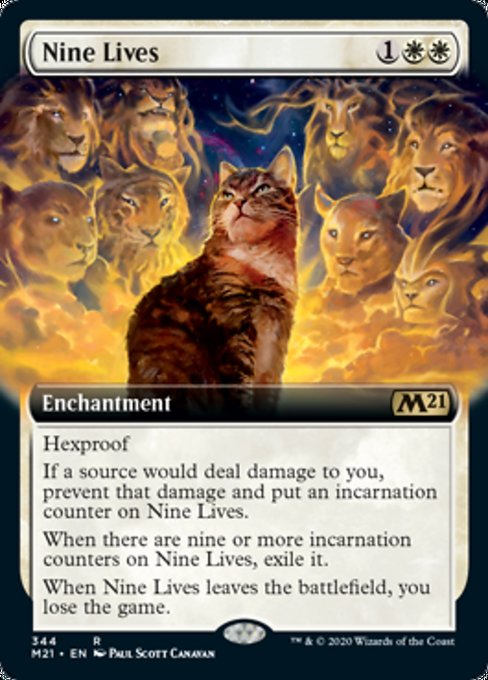 Nine Lives (Extended Art) [Core Set 2021] | Gam3 Escape