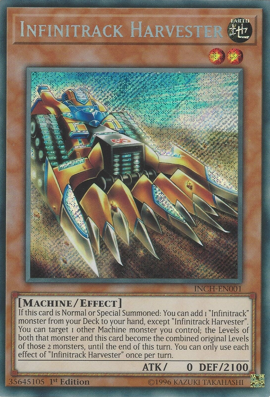 Infinitrack Harvester [INCH-EN001] Secret Rare | Gam3 Escape