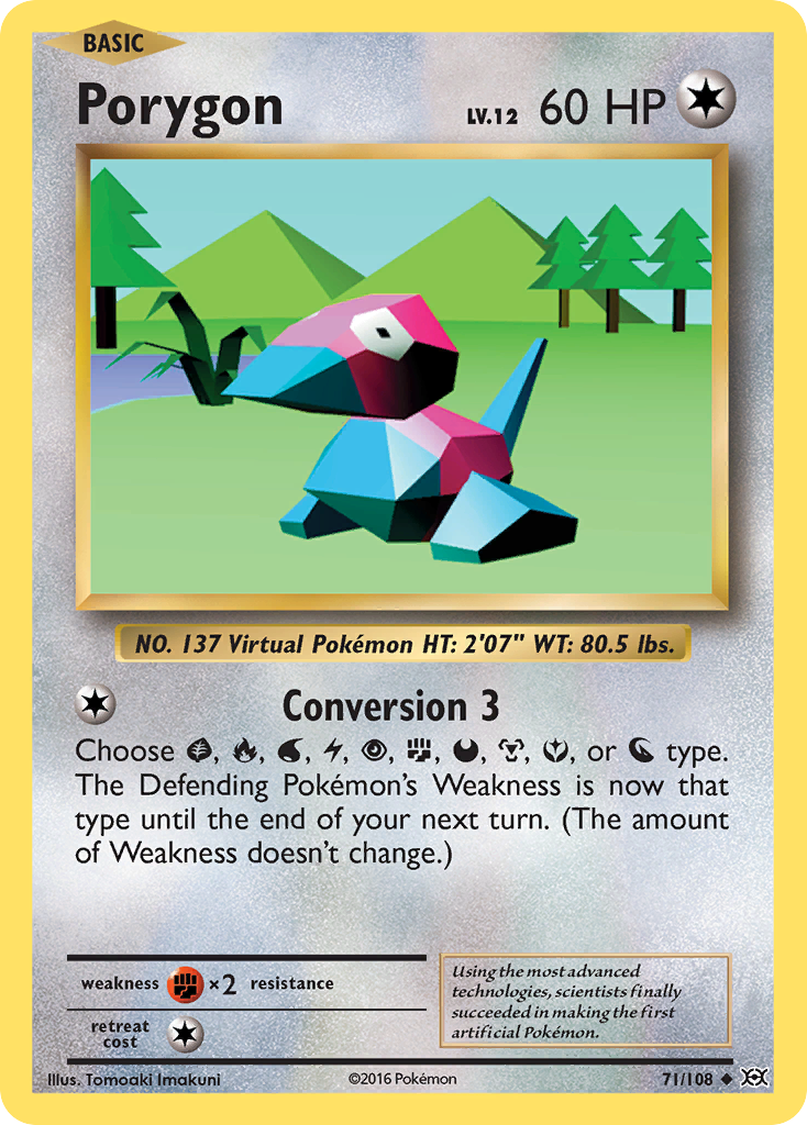 Porygon (71/108) [XY: Evolutions] | Gam3 Escape