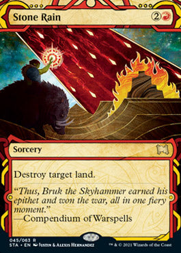 Stone Rain (Etched Foil) [Strixhaven Mystical Archive] | Gam3 Escape