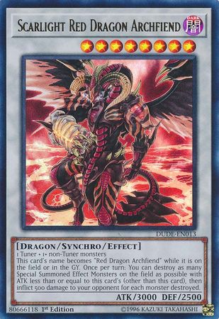 Scarlight Red Dragon Archfiend [DUDE-EN013] Ultra Rare | Gam3 Escape