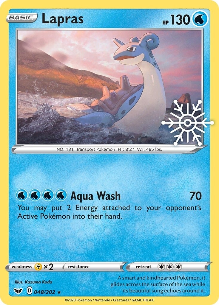 Lapras (048/202) (Holiday Calendar) [Sword & Shield: Base Set] | Gam3 Escape