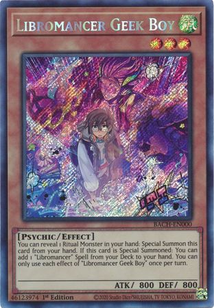 Libromancer Geek Boy [BACH-EN000] Secret Rare | Gam3 Escape
