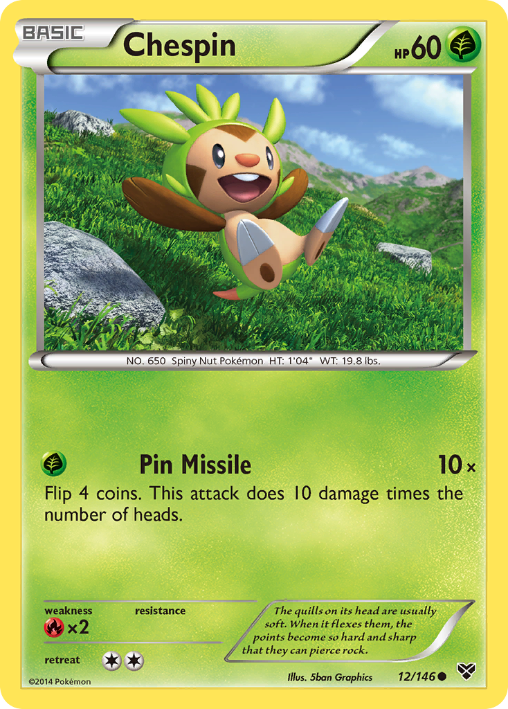 Chespin (12/146) [XY: Base Set] | Gam3 Escape