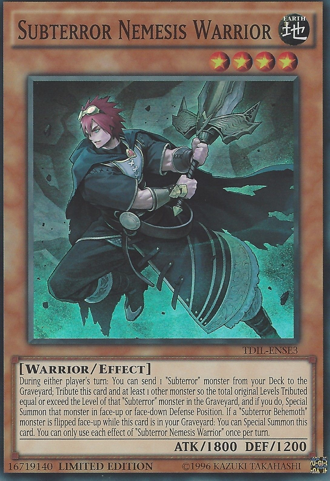 Subterror Nemesis Warrior [TDIL-ENSE3] Super Rare | Gam3 Escape