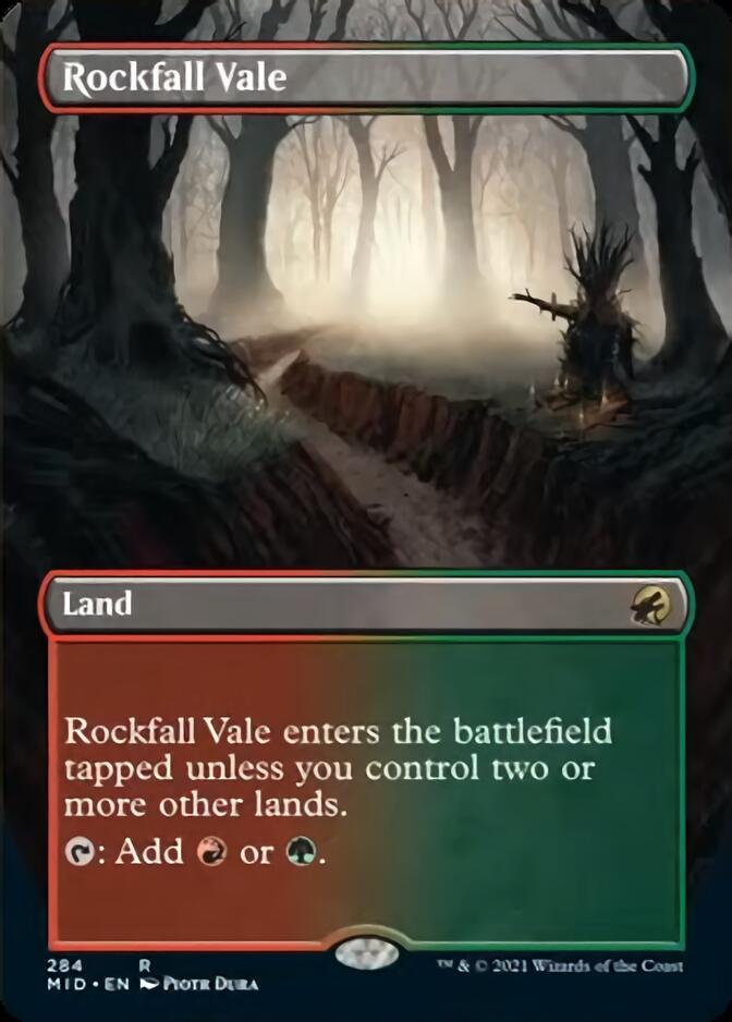 Rockfall Vale (Borderless) [Innistrad: Midnight Hunt] | Gam3 Escape