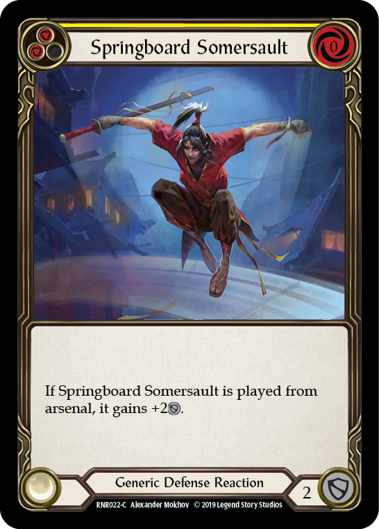 Springboard Somersault [RNR022-C] (Rhinar Hero Deck)  1st Edition Normal | Gam3 Escape