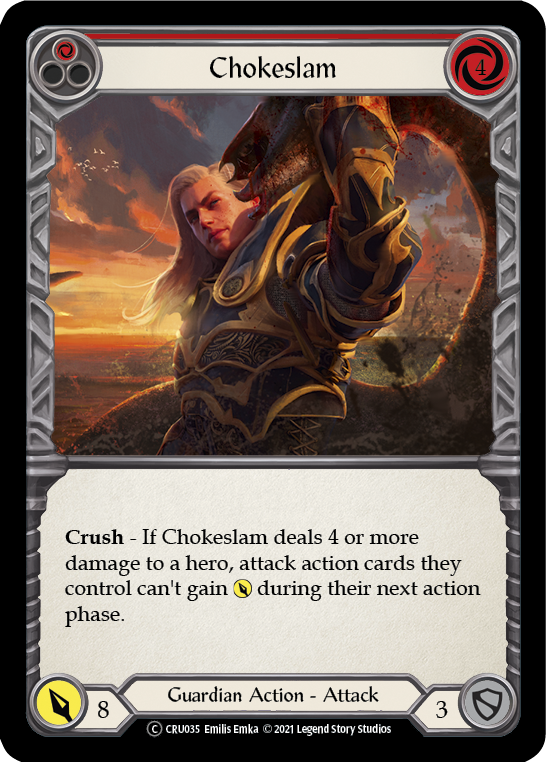 Chokeslam (Red) [CRU035] Unlimited Normal | Gam3 Escape