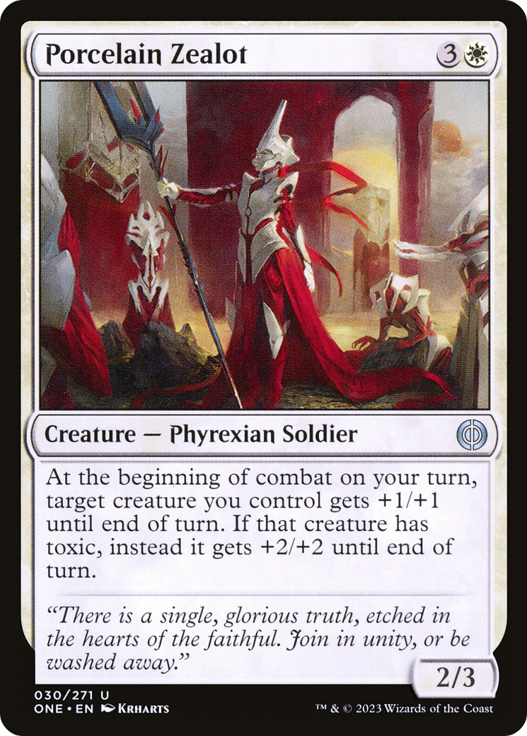 Porcelain Zealot [Phyrexia: All Will Be One] | Gam3 Escape