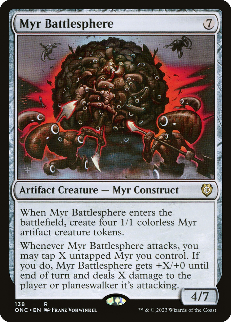 Myr Battlesphere [Phyrexia: All Will Be One Commander] | Gam3 Escape