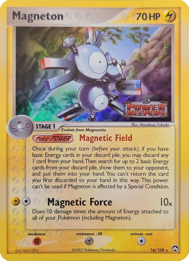 Magneton (16/108) (Stamped) [EX: Power Keepers] | Gam3 Escape