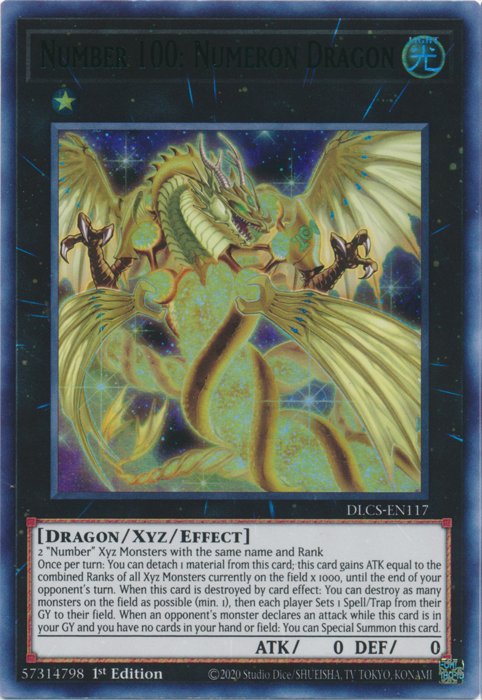 Number 100: Numeron Dragon (Green) [DLCS-EN117] Ultra Rare | Gam3 Escape