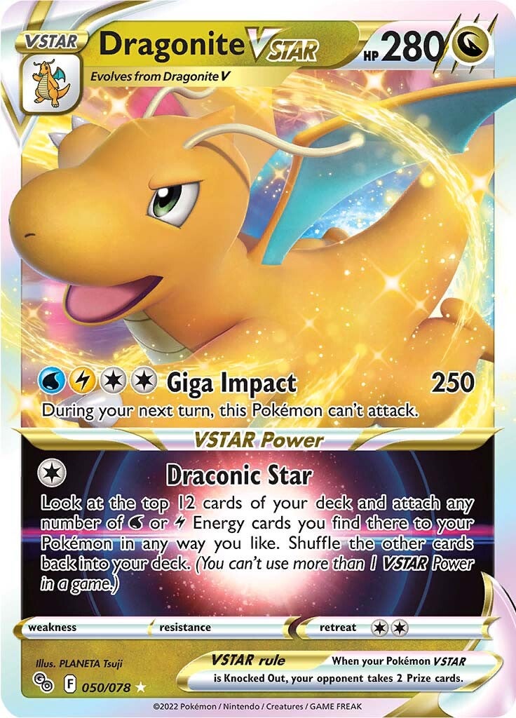 Dragonite VSTAR (050/078) [Pokémon GO] | Gam3 Escape