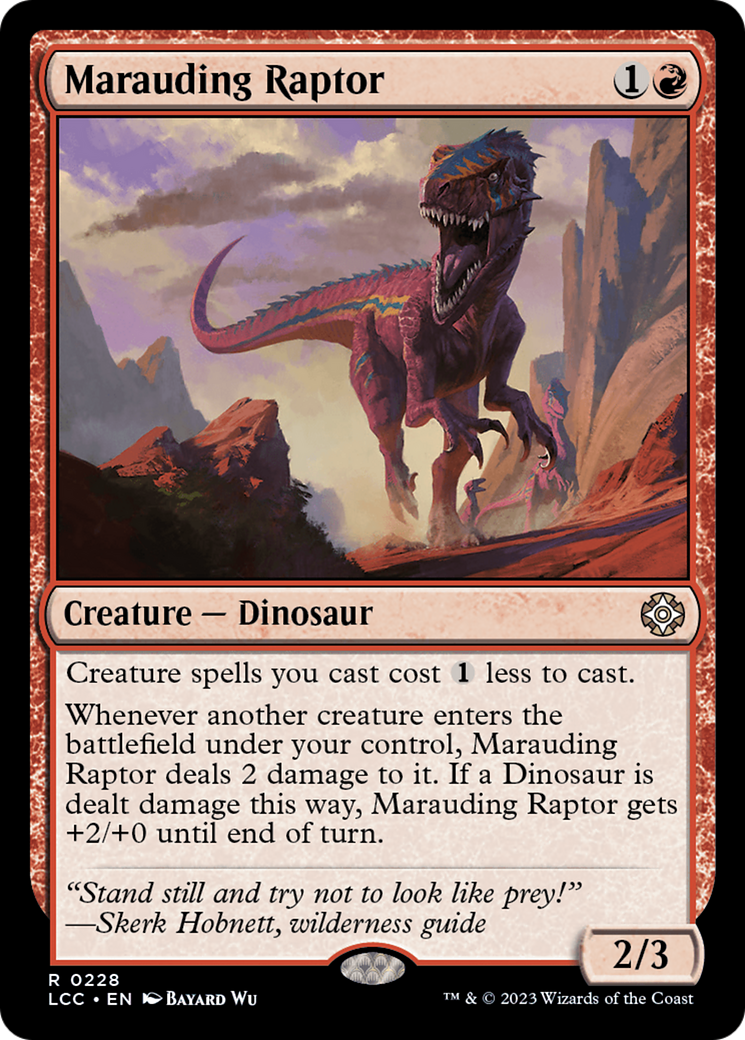 Marauding Raptor [The Lost Caverns of Ixalan Commander] | Gam3 Escape